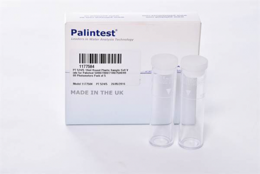 Photometer Accessories Round Test Tubes for Photometer, 10 ml plastic (pack of 5)