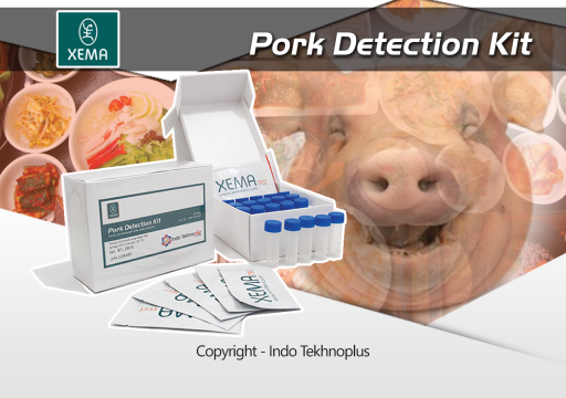 Alat Uji Kandungan Babi Pada Makanan/Daging - Pork Detection Kit Blood & Fat 10 Test