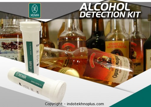 Alat Uji Kandungan Alkohol Pada Makanan & Minuman (Alcohol Detection Kit 100 Test)